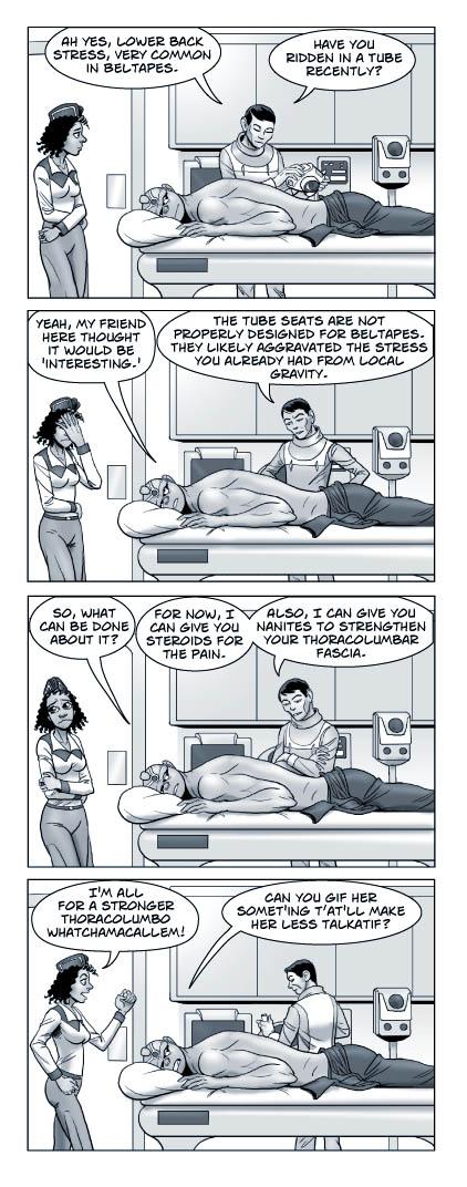 Strip 467 of Quantum Vibe
